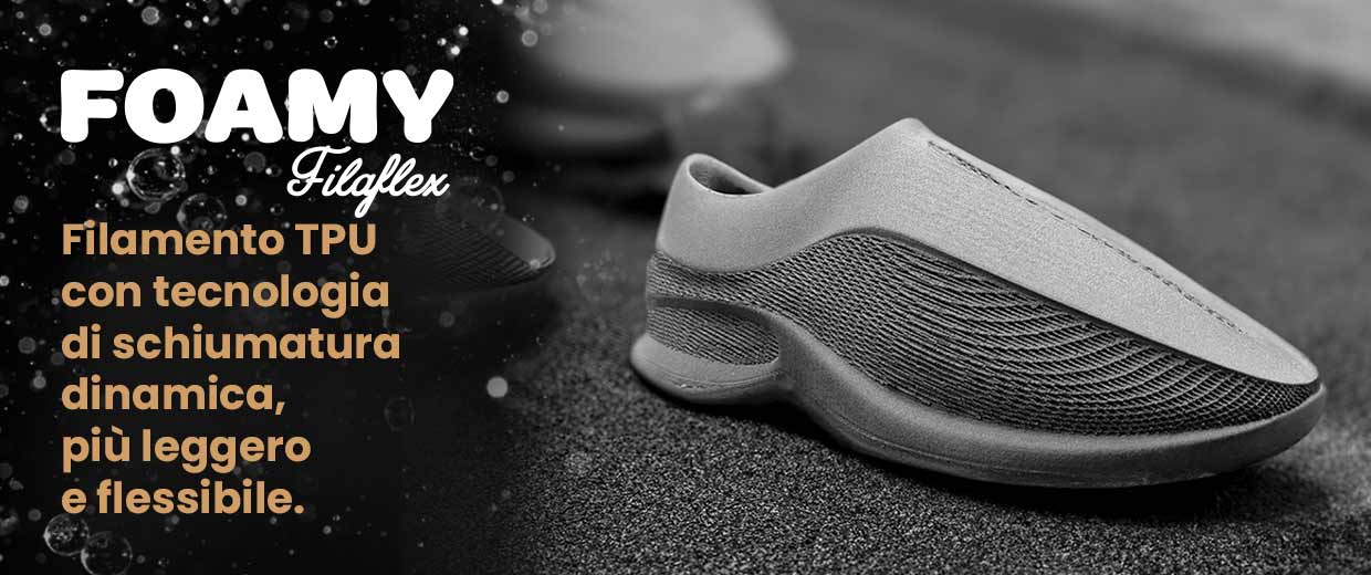 Scopri Filaflex FOAMY, il filamento innovativo che sta trasformando la  produzione additiva di calzature - Recreus